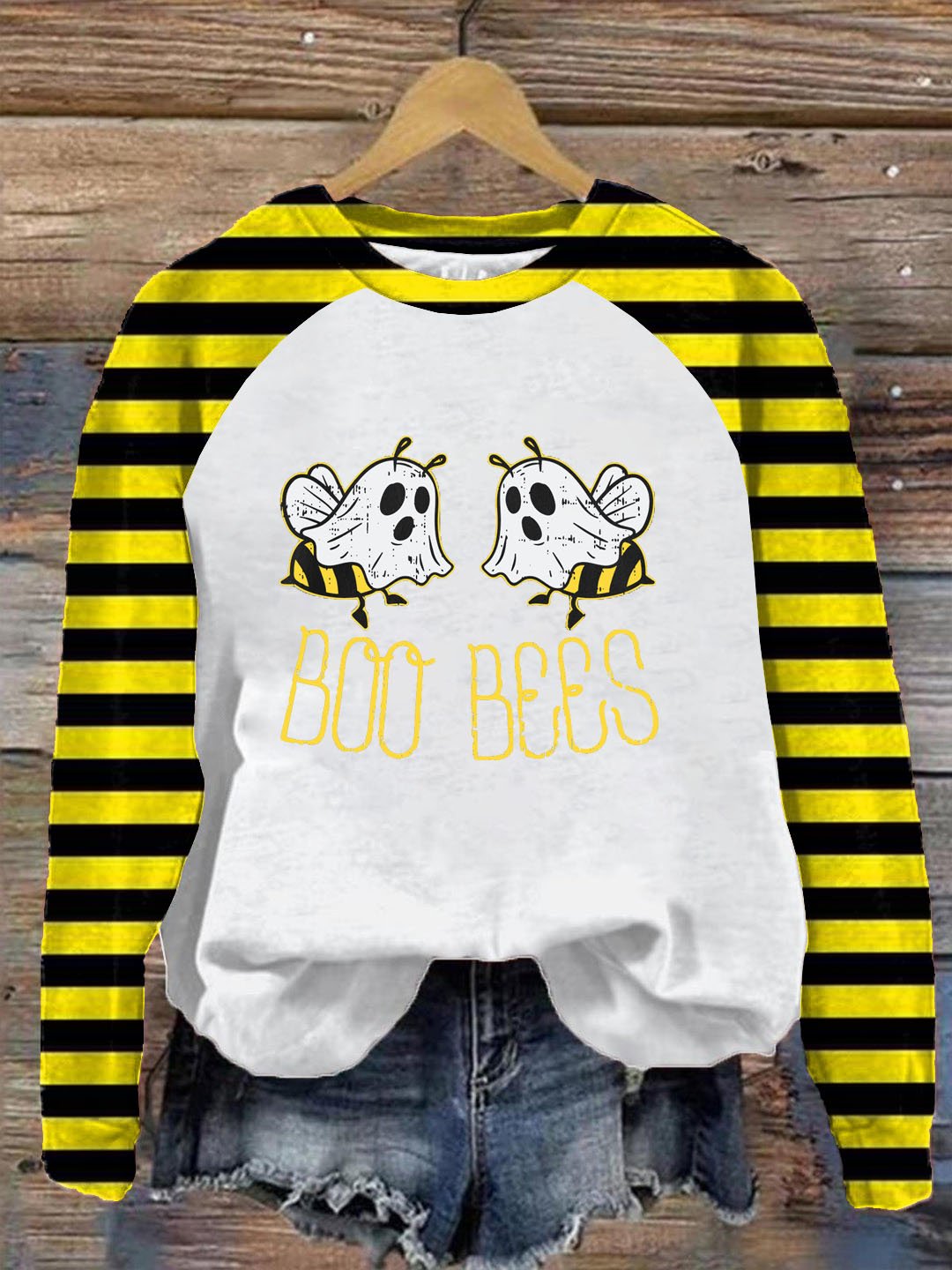 Women's Boo Bees Print Sweatshirt