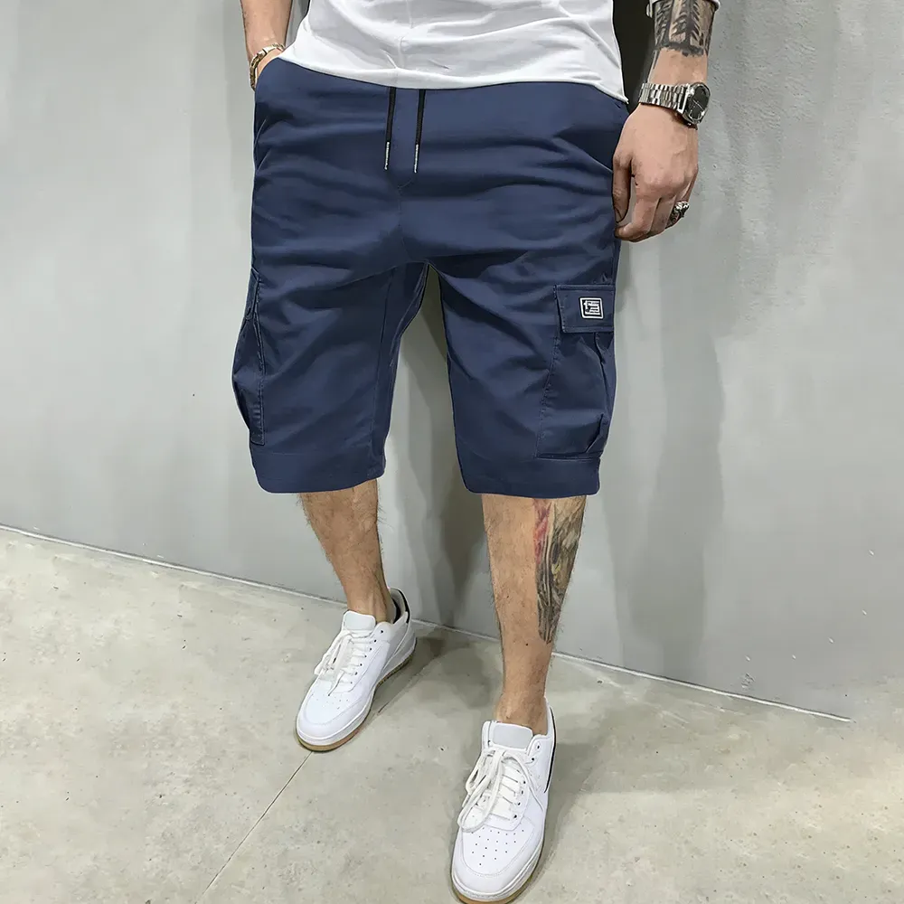 Mens Casual Drawstring Cargo Shorts – Big Pockets Comfy Fit