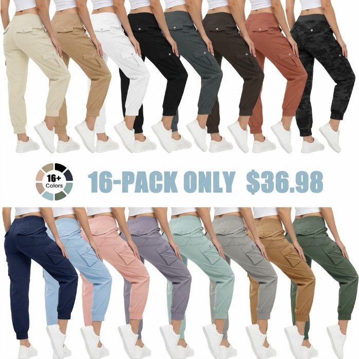 Women’s Lightweight Quick-Dry Hiking Cargo Joggers