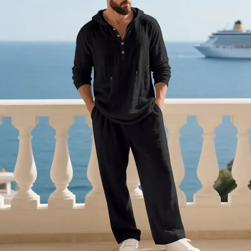Men's Hoodie & Jogger Set Casual Loungewear 2-Piece Set
