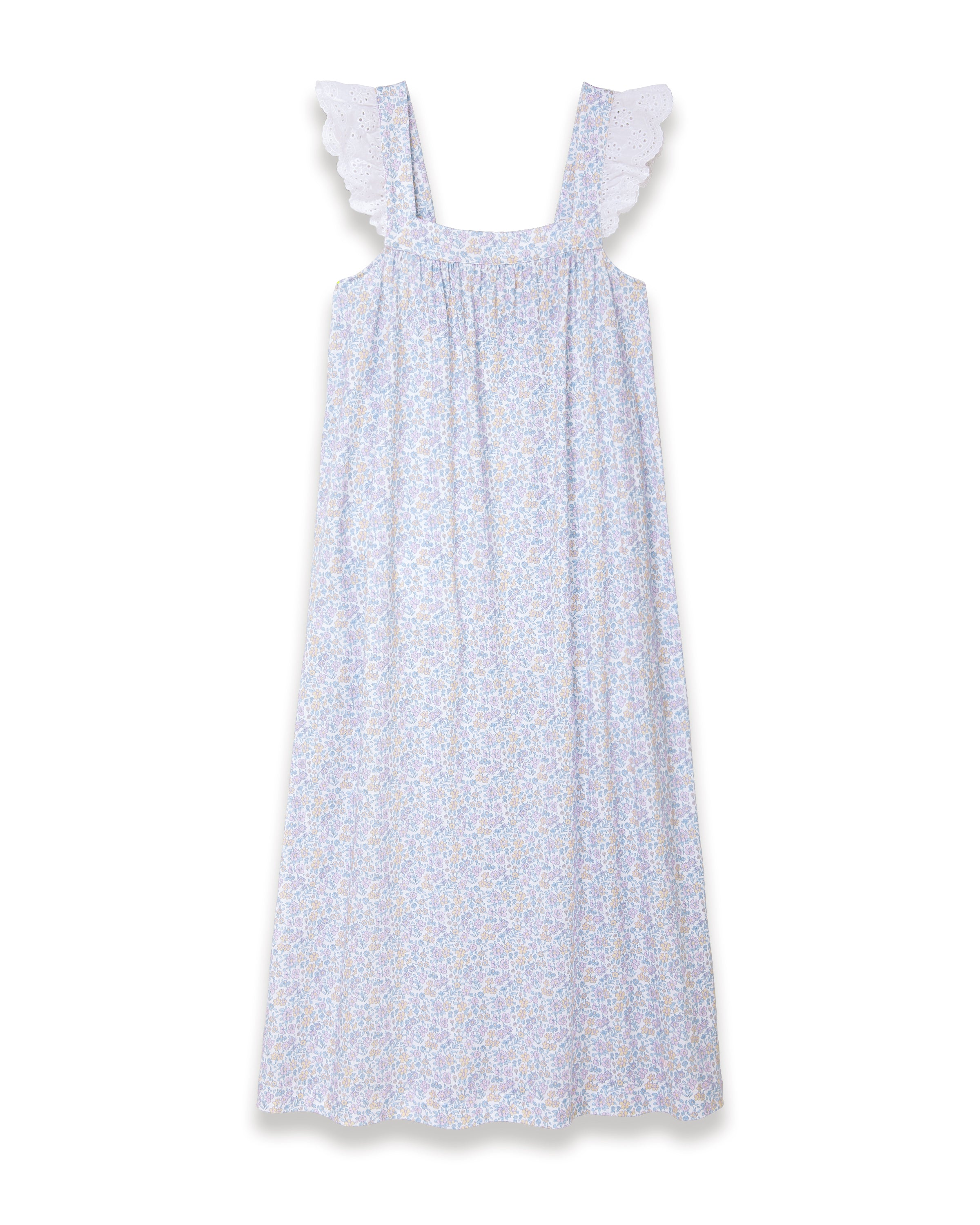 Women's Lightweight Pima Clara Nightgown in Fleur Blanche