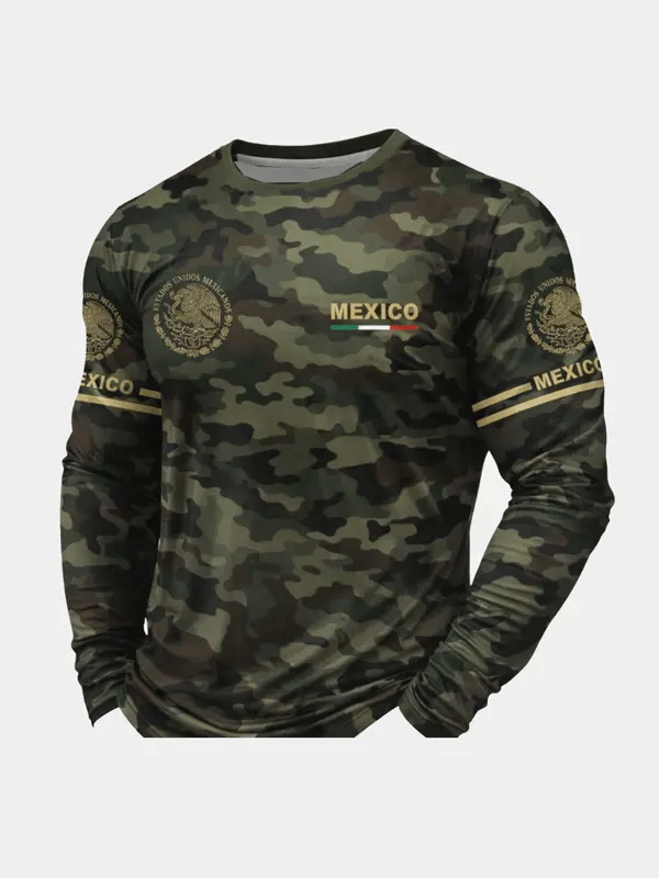 Men’s Printed Long Sleeve Performance Tee