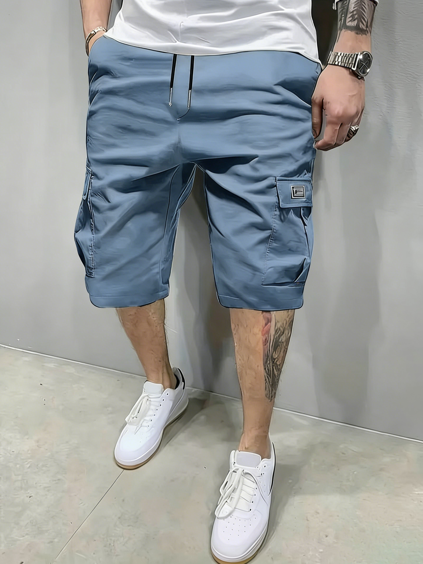 Men's Slanted Pocket Casual Shorts