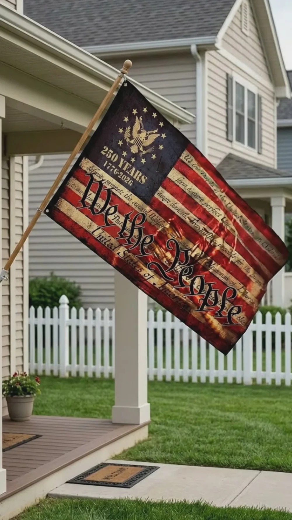 We The People House Flag – Double-Sided Patriotic Décor Celebrating