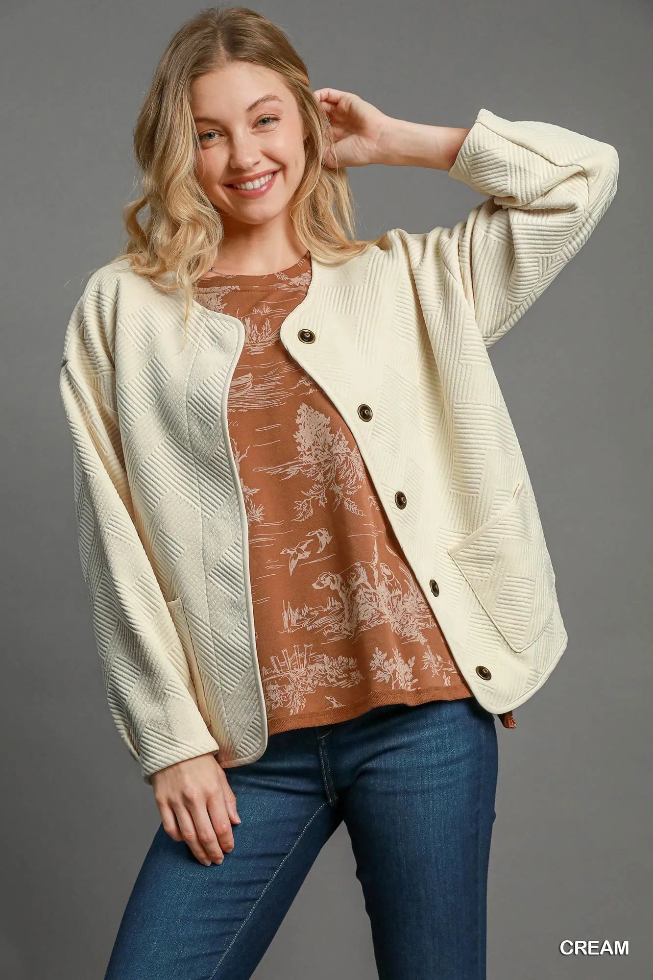 Textured Jacquard Jacket