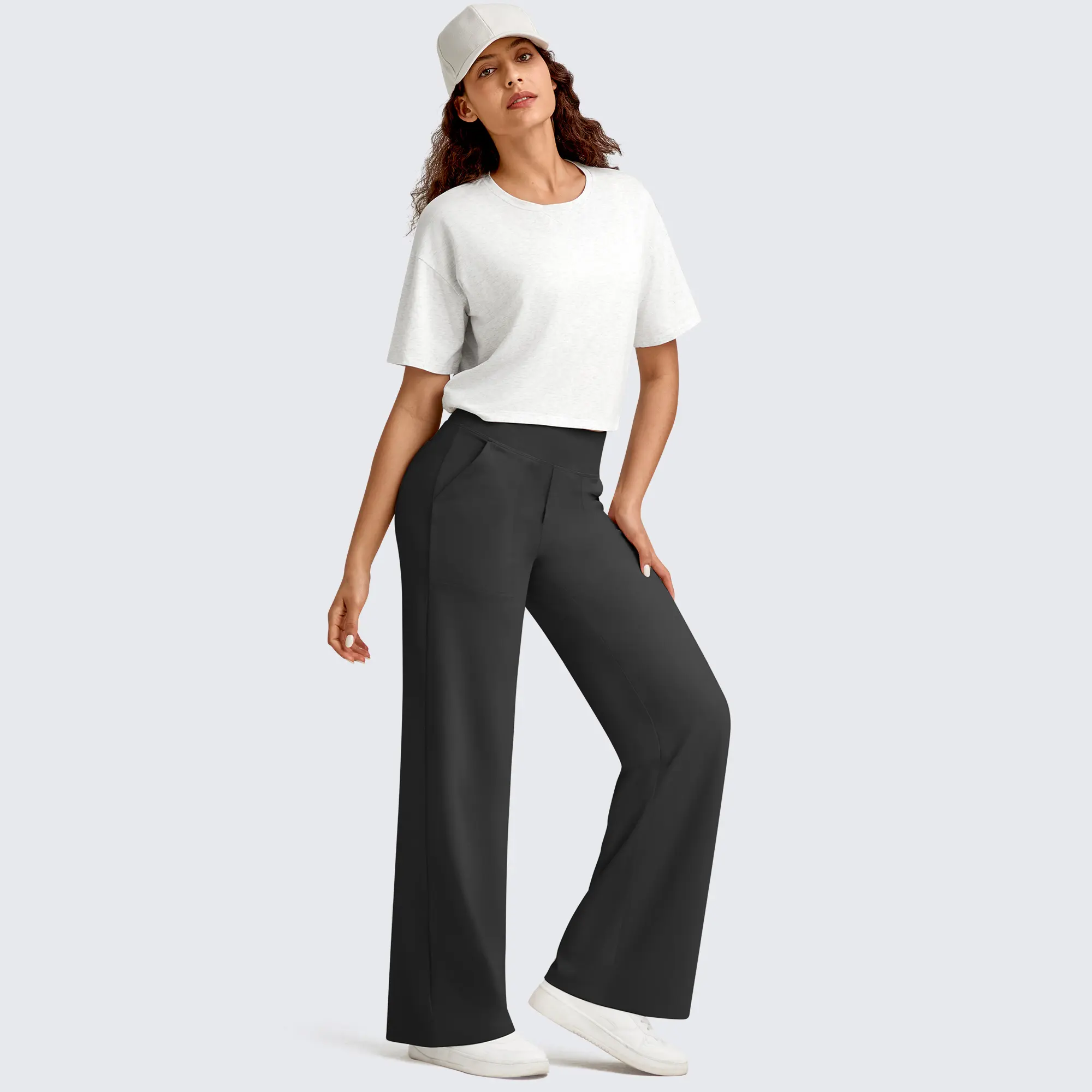 Women's High-Waist Yoga Pants with Pockets