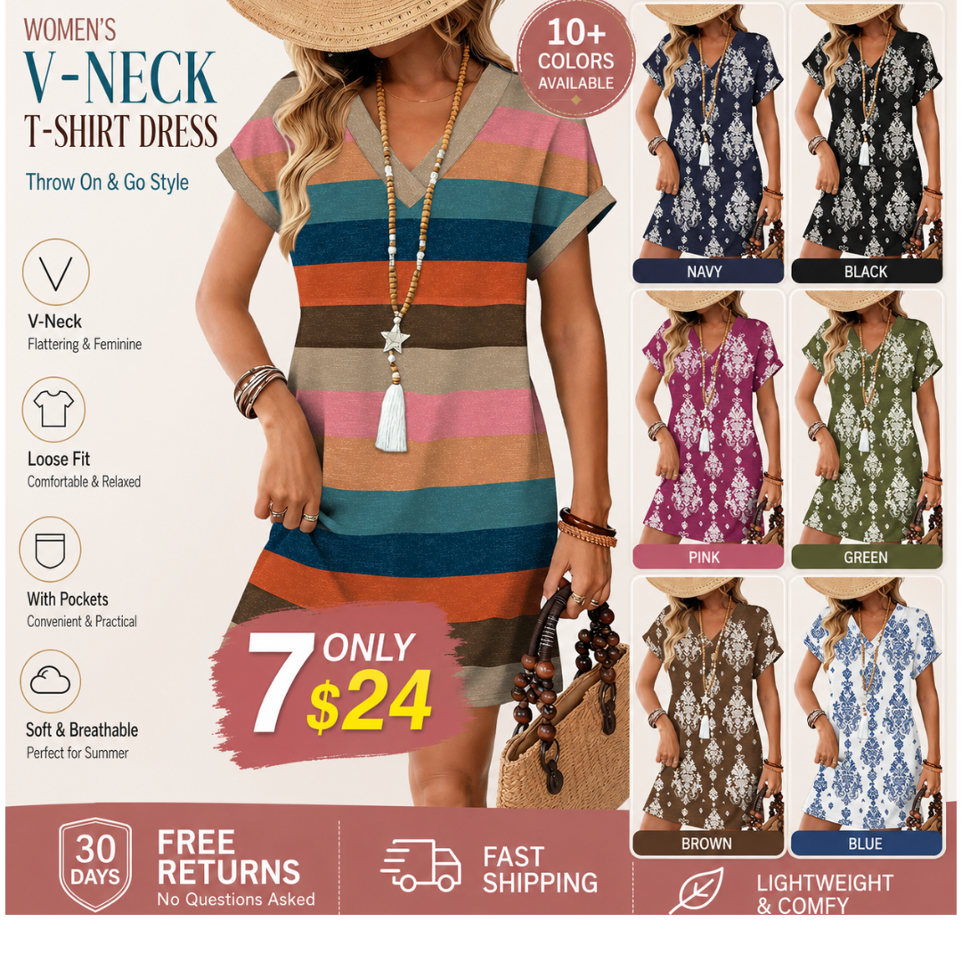 2026 Casual Summer Tshirt Dress Wedding Guest Dresses Short Sleeve Fashion Beach Vacation Clothes