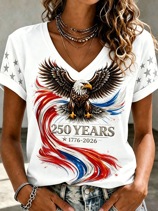 Women's Casual Print Short-Sleeve T-Shirt