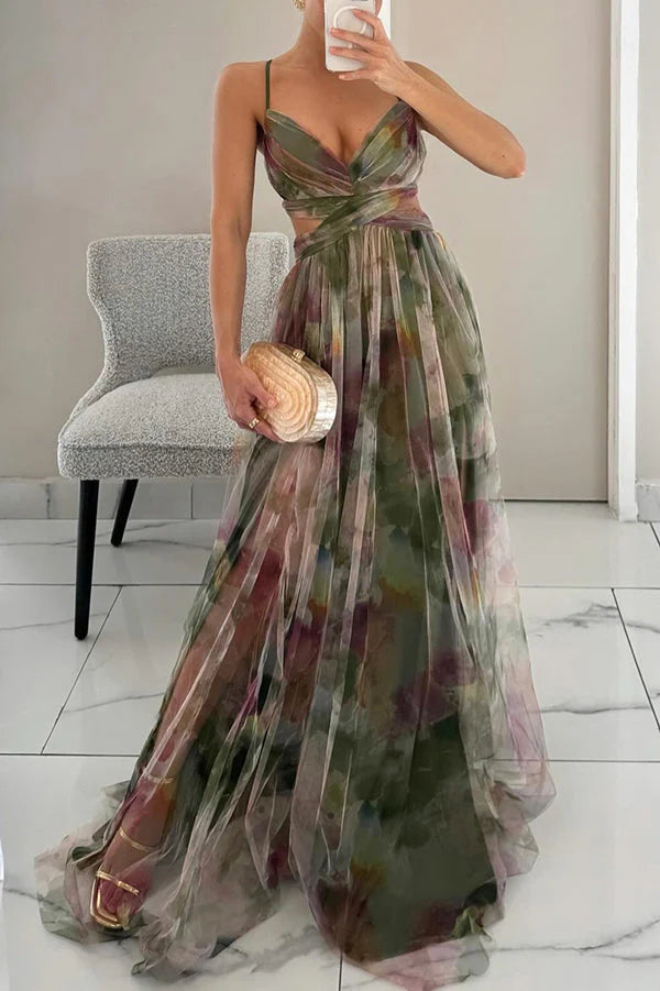 AdelineKarstar Elegant Spaghetti Strap Dress