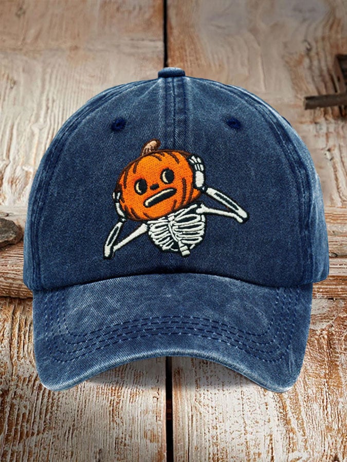 Unisex Fall Pumpkin Halloween Print Hat