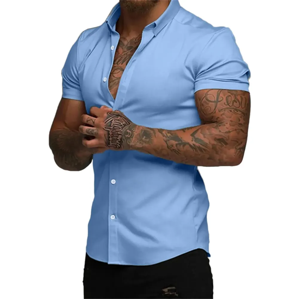 Mens Casual Button Down Shirt