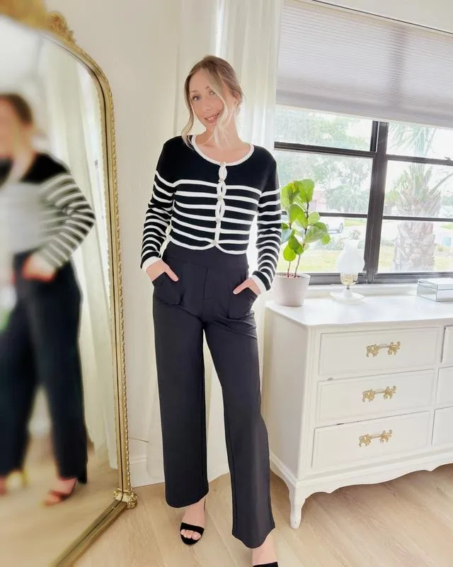 Loose High-Waist Business Casual Pants Yoga Pants Women Wide Leg Pants