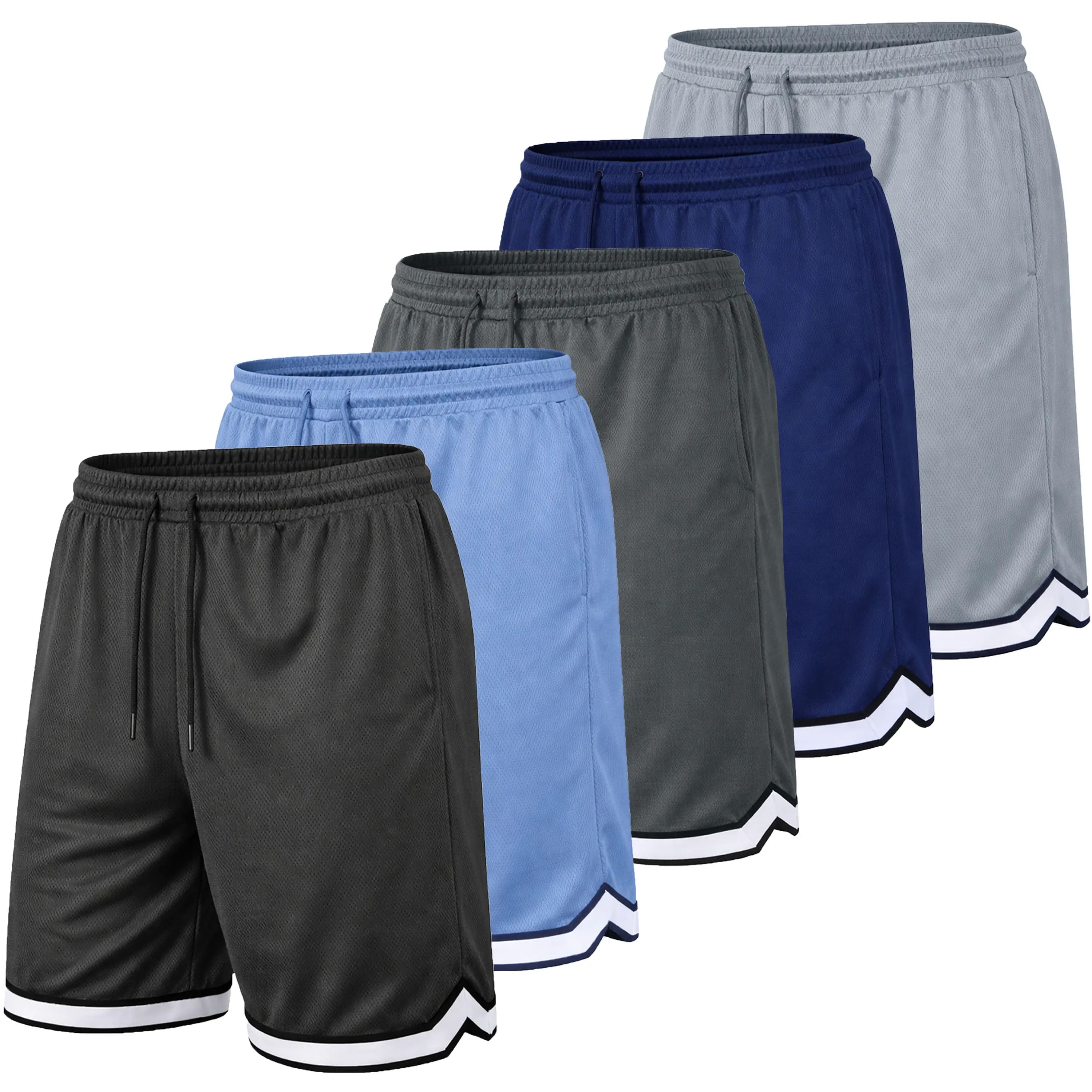 Men's Premium Active Moisture Wicking Workout Mesh Shorts With Trim Summer Outdoor Bottoms