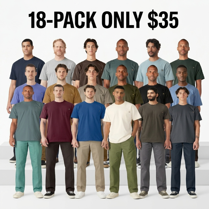 Men's Heavyweight Short Sleeve Pocket T-Shirt, 100% Cotton