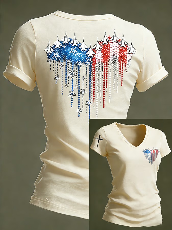 Women's 250th Anniversary Printed Casual T-shirt