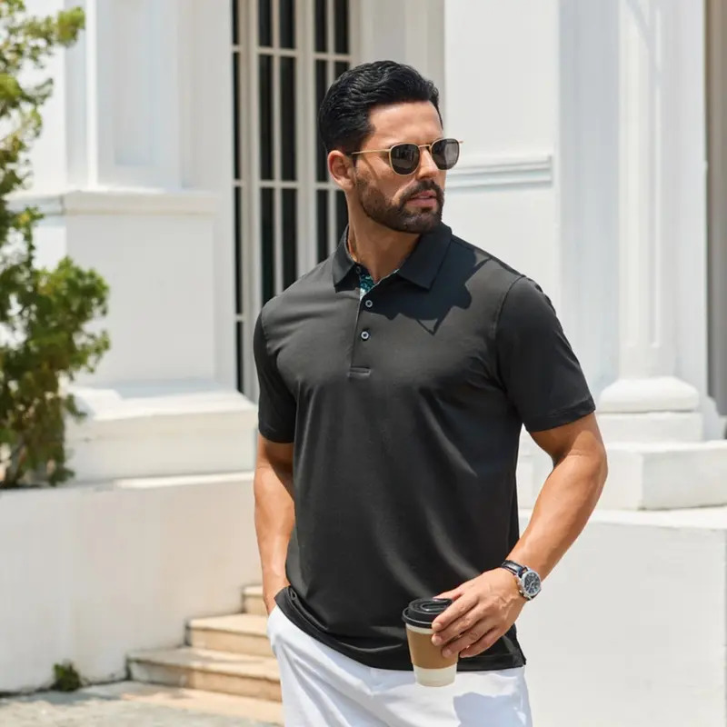 Men's Polo Shirt 3-Piece Set — Soft, Breathable Pure Cotton Material