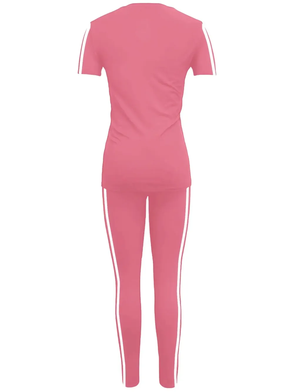Women's Drawstring Short Sleeve and Long Pants Two-Piece Set