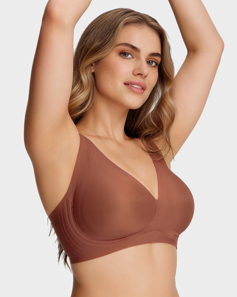 Supportive Wireless Deep-V Bra
