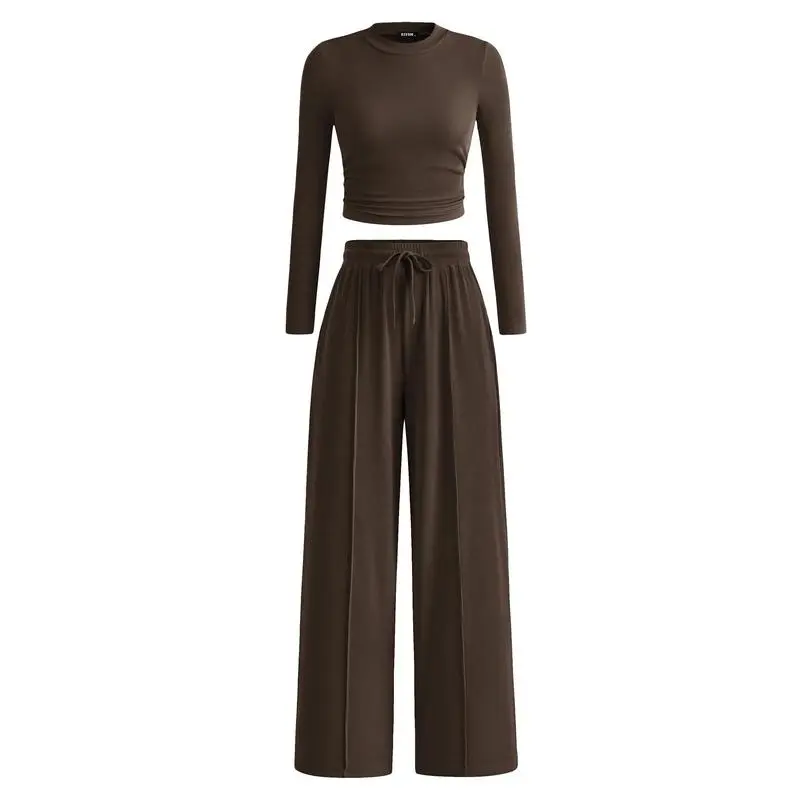 Women’s 2-Piece Ribbed Knit Lounge Set