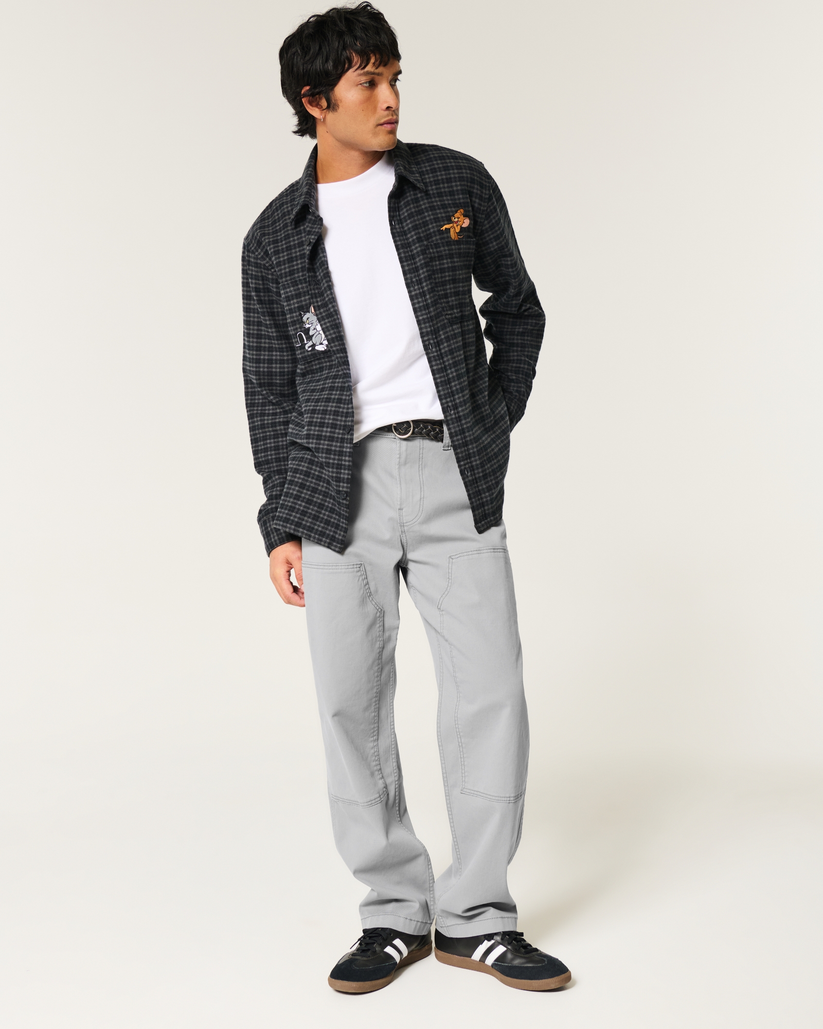 Light Wash Baggy Jeans