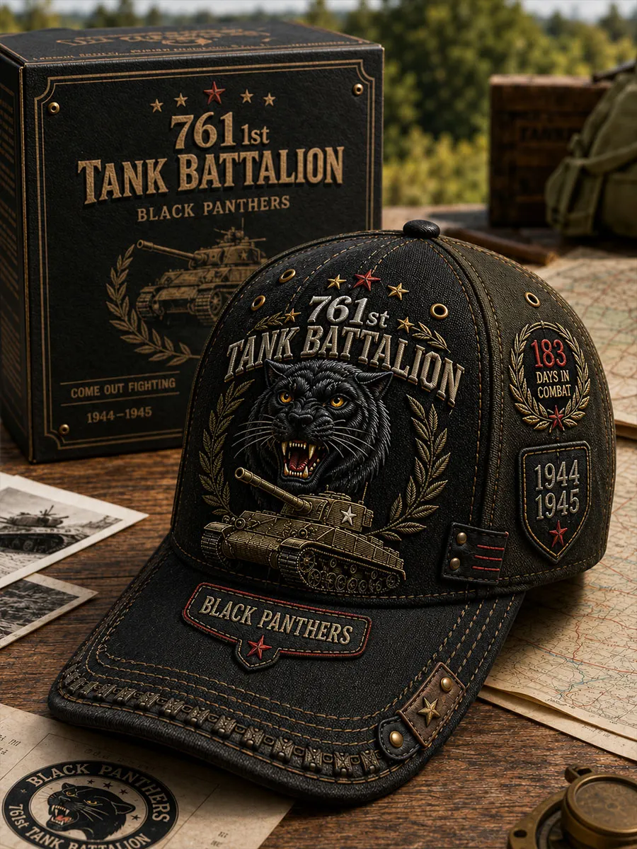 761st Tank Battalion Black Panthers Commemorative Baseball Cap