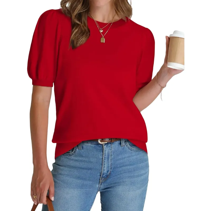 Women's Puff Sleeve Knit Sweater(New Arrivals)
