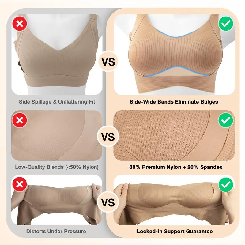 Women's Solid Wireless Comfort Push Up Bra