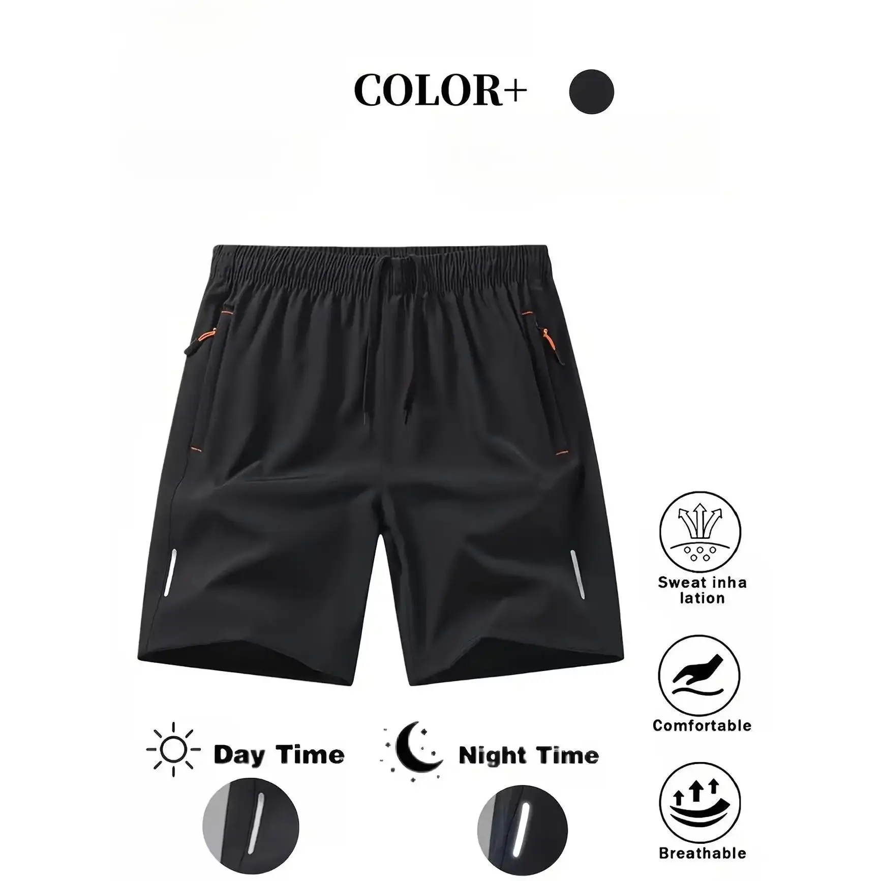 Men's 5-Pack Dry-Fit Gym Shorts Comfortable & Breathable