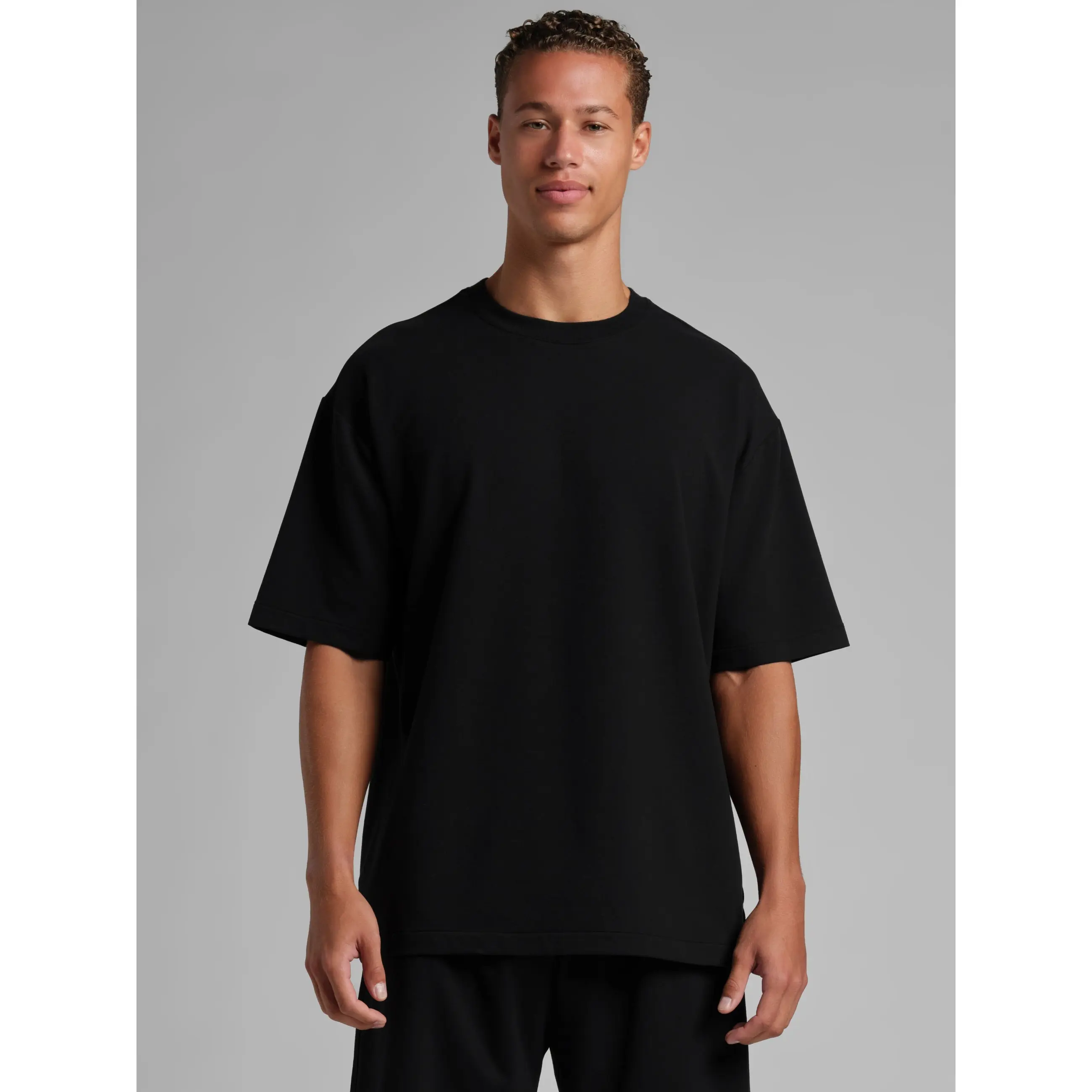 Men's Micro French Terry Oversized T-Shirt Fabric Top