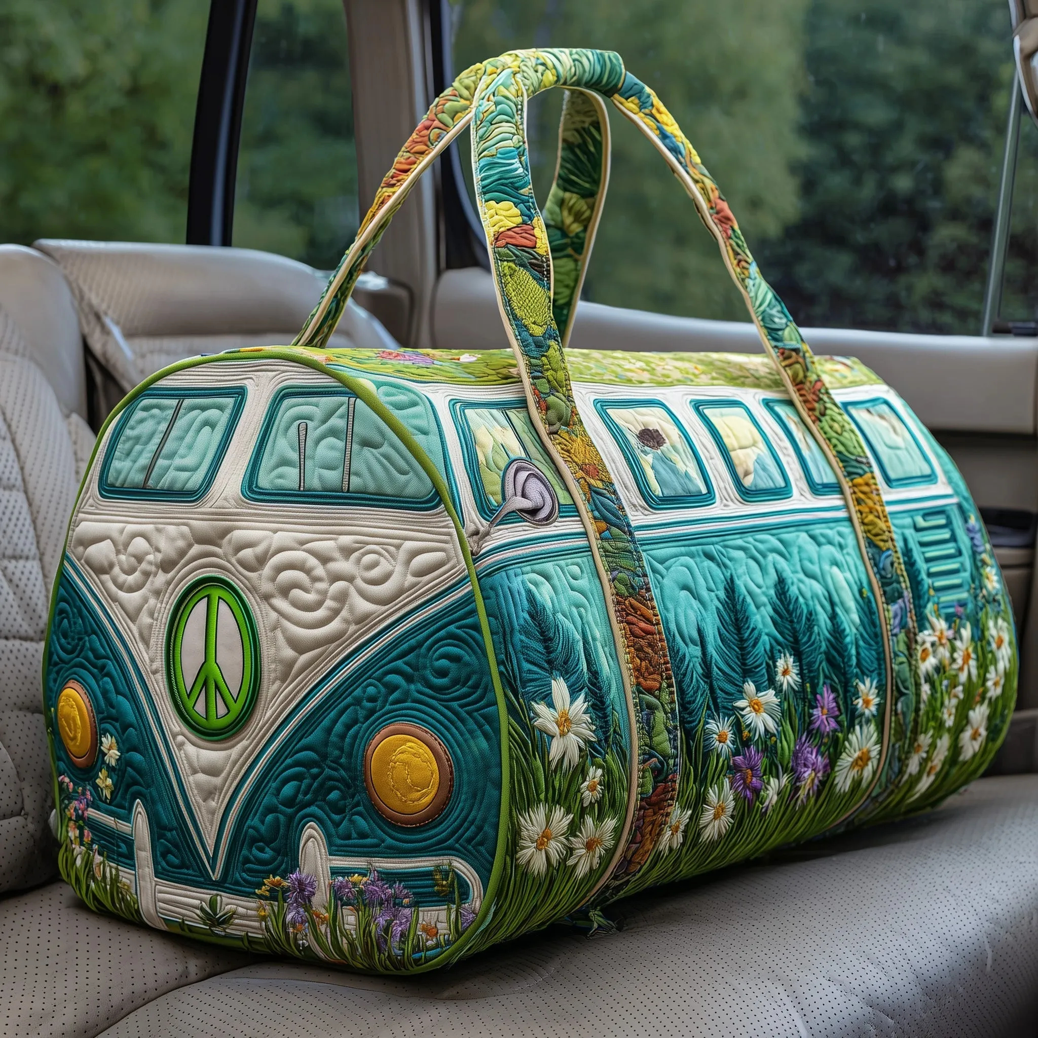Hippie Journey Quilted Duffle Bag-Fashion Trends in 2026