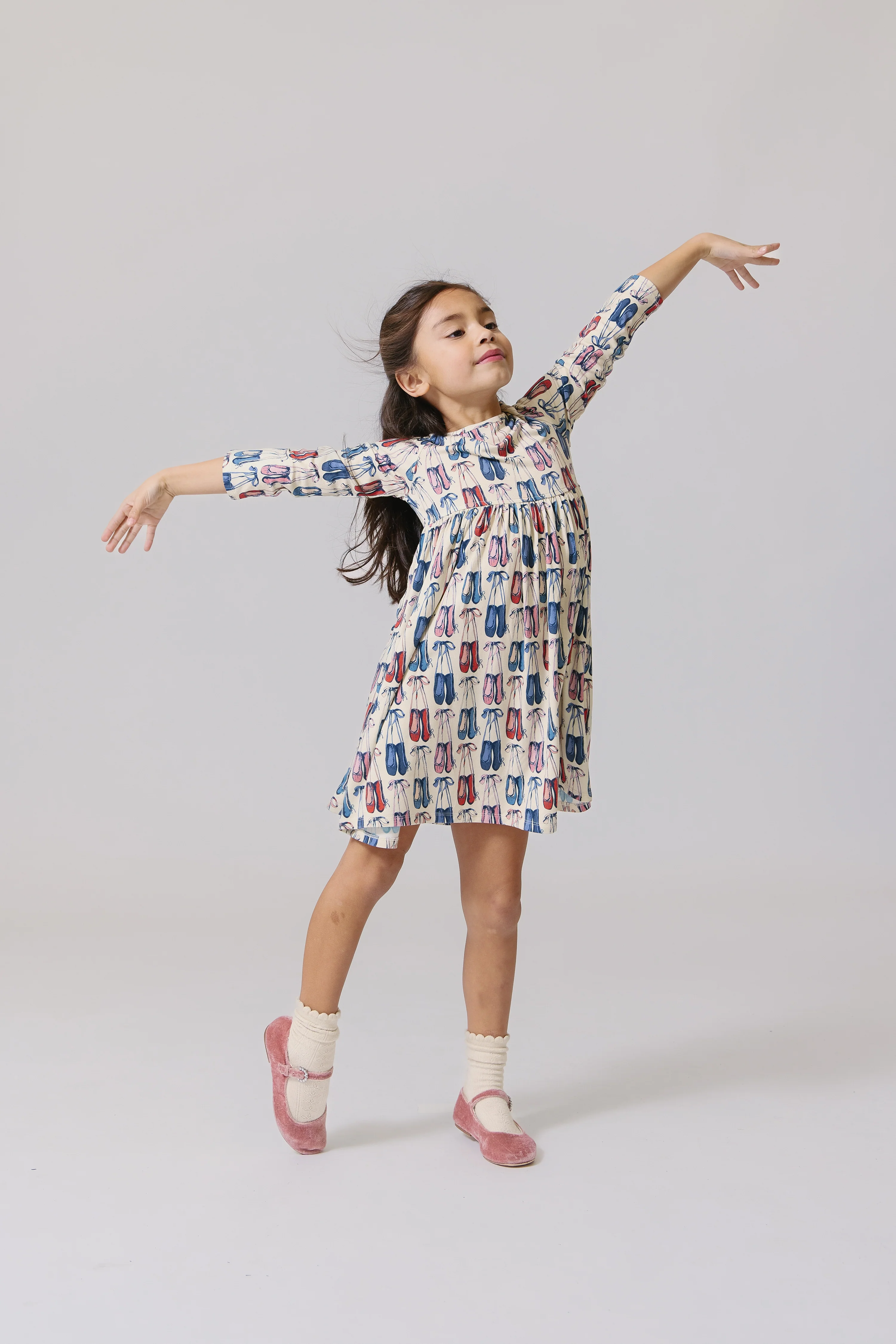 Girls Bamboo Steph Dress Ballet Slippers