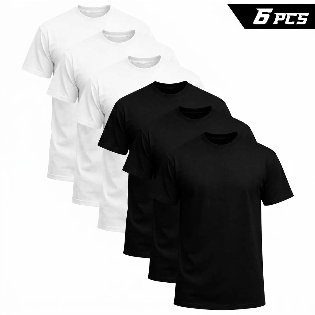 Men's Crew Neck Basic Short Sleeve T-Shirt
