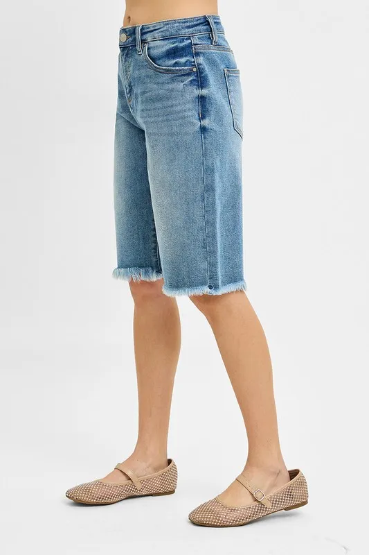 Risen Tummy Control Mid Rise Fit Bermuda Shorts