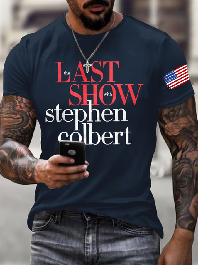 Men'S Retro Final Display Printed T-Shirt