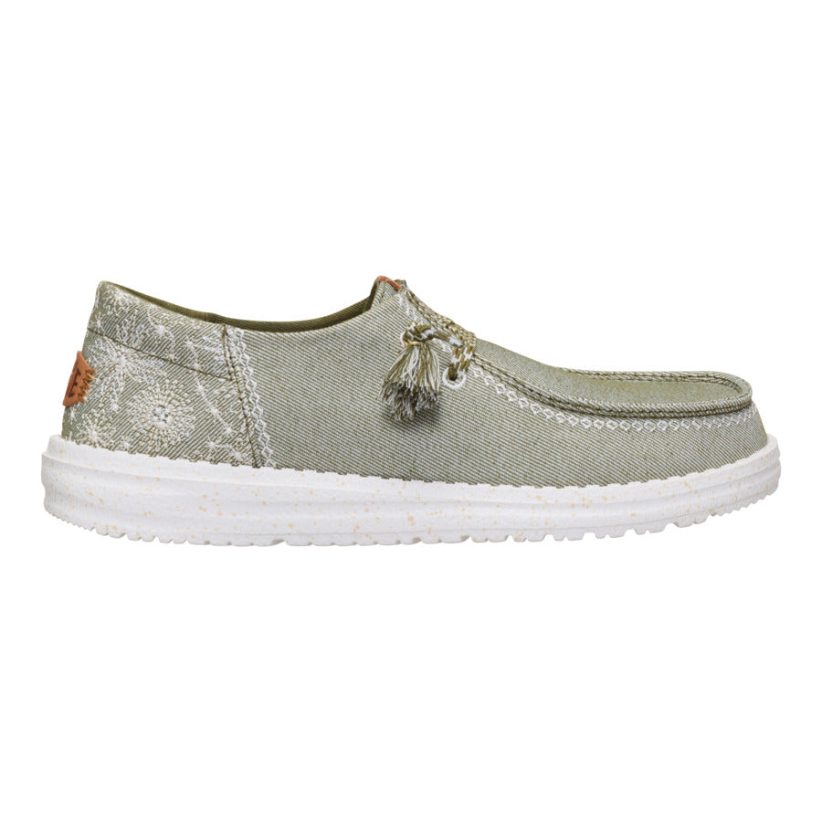 Wendy Funk Embroidered Floral - Olive