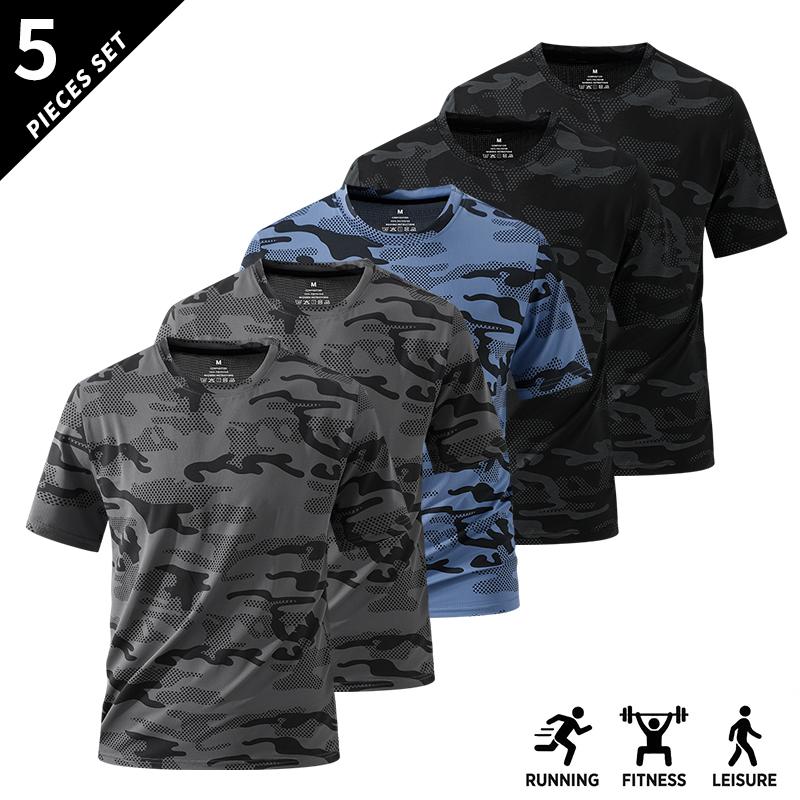 Men's short-sleeve top, suitable for fitness and sports
