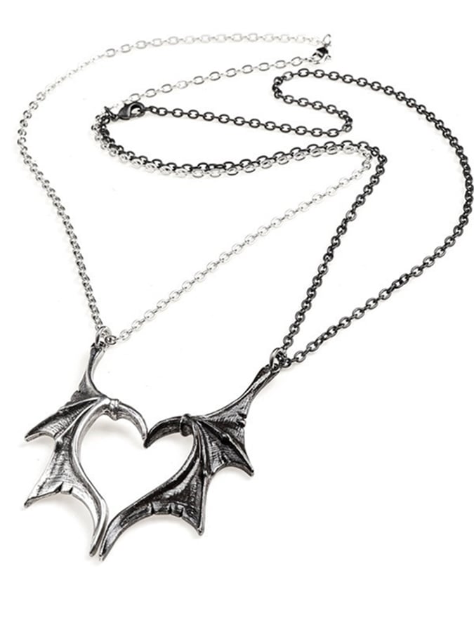 Halloween Gothic Dark Pumpkin Ghost Pendant Necklace