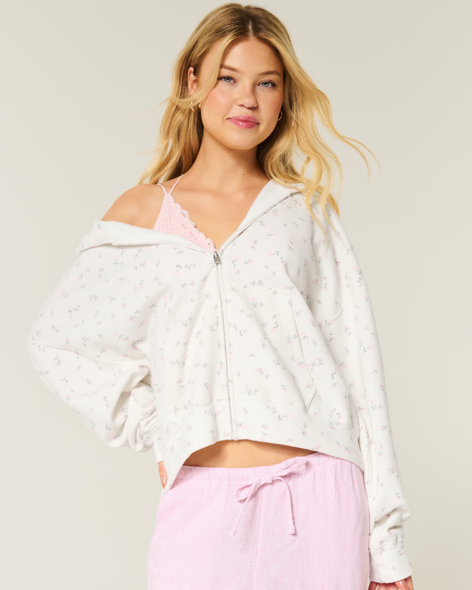 Oversized Zip-Up Hoodie