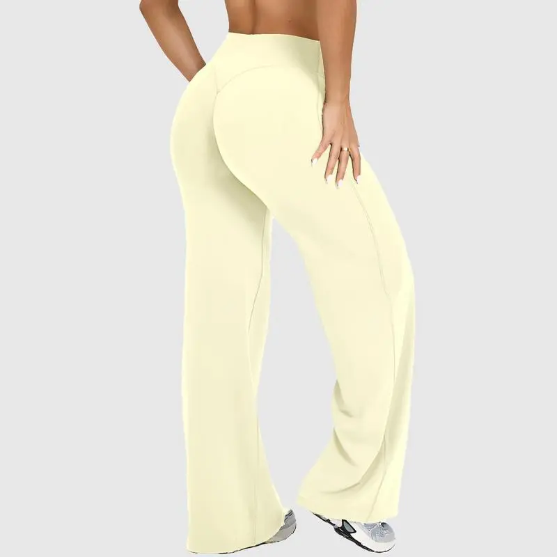 Straight Leg Bottoms Fitness Gymwear Women Workout Leggings