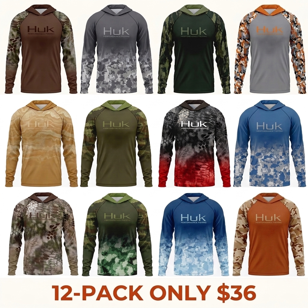 Men's Camouflage Fishing Hoodie – UPF 50 UV Protection