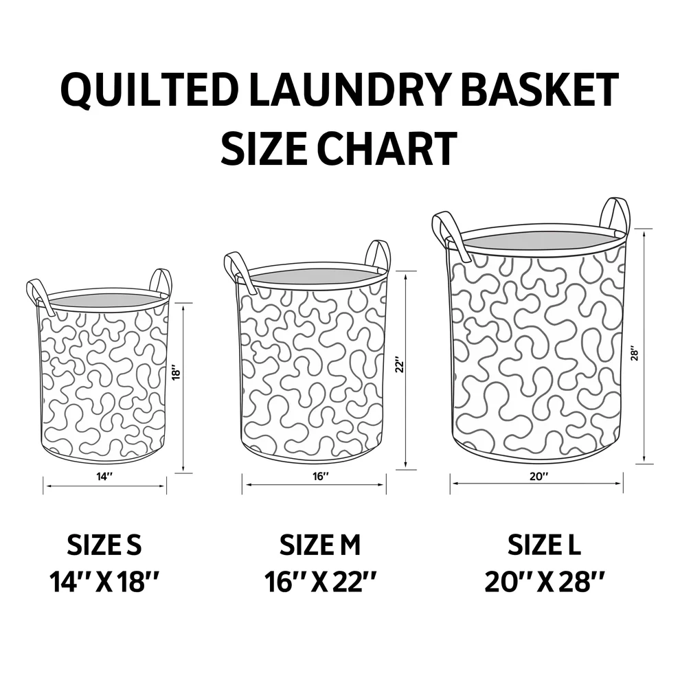Hot Seller Quilted Laundry Basket | Books   Waves   Cats   Flowers