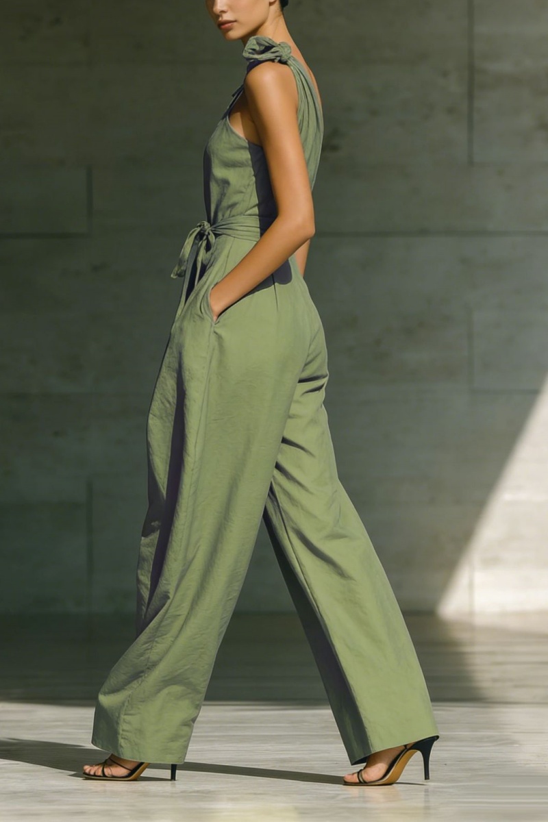 📦📦LAST DAY SAVE 49% ⏰Elegant Off-the-shoulder Loose Linen Jumpsuit