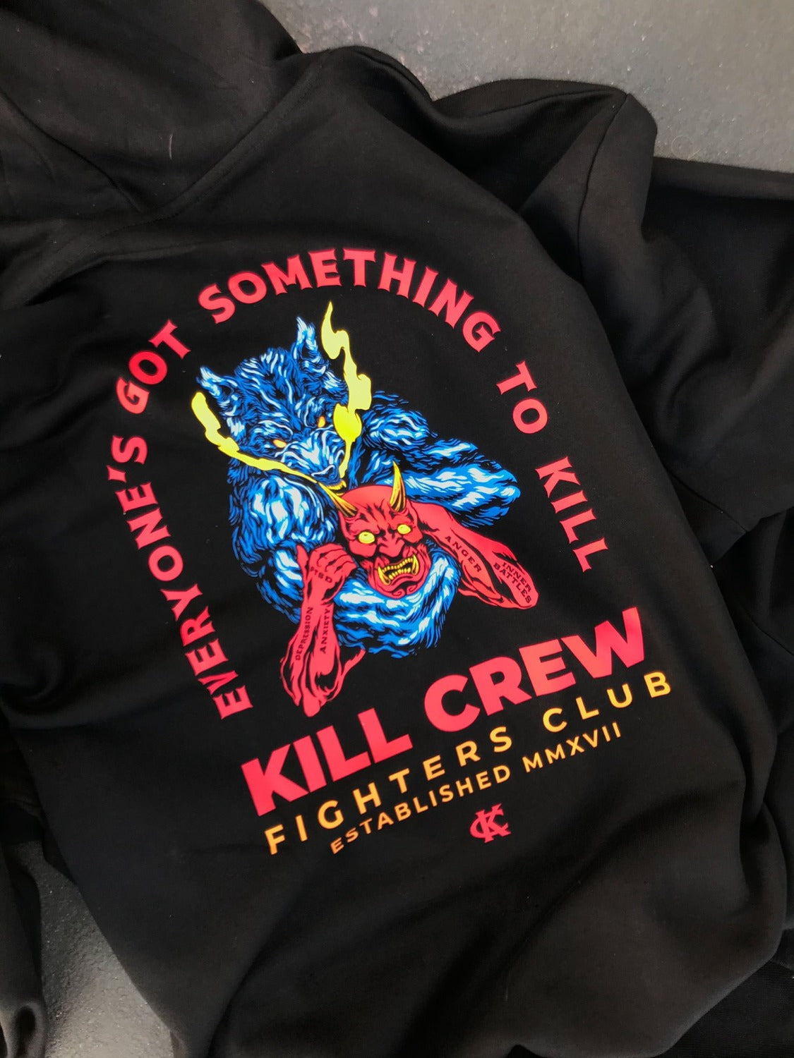 INNER DEMONS HOODIE - BLACK