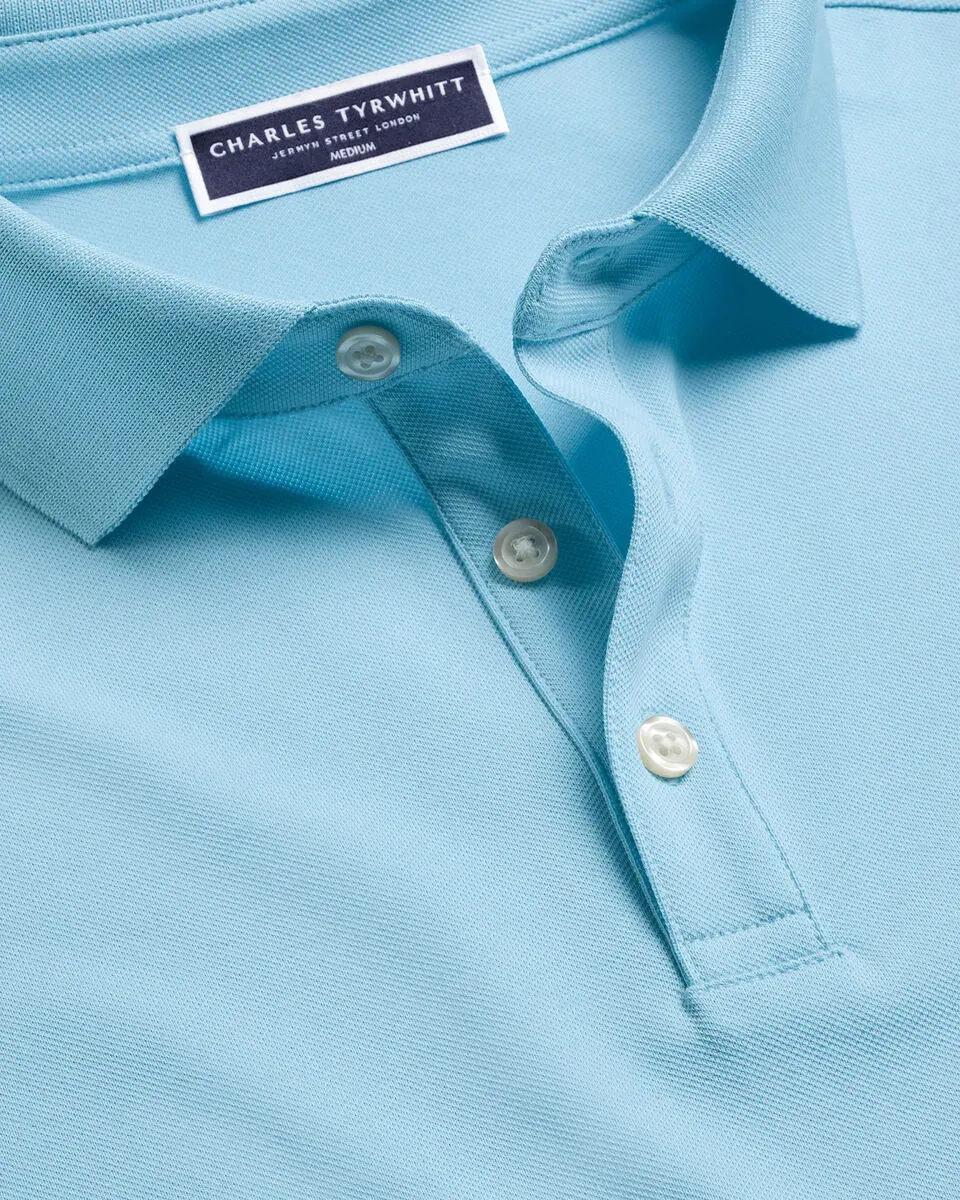 Men'S Casual Business POLO Shirt, Breathable Pique Fabric