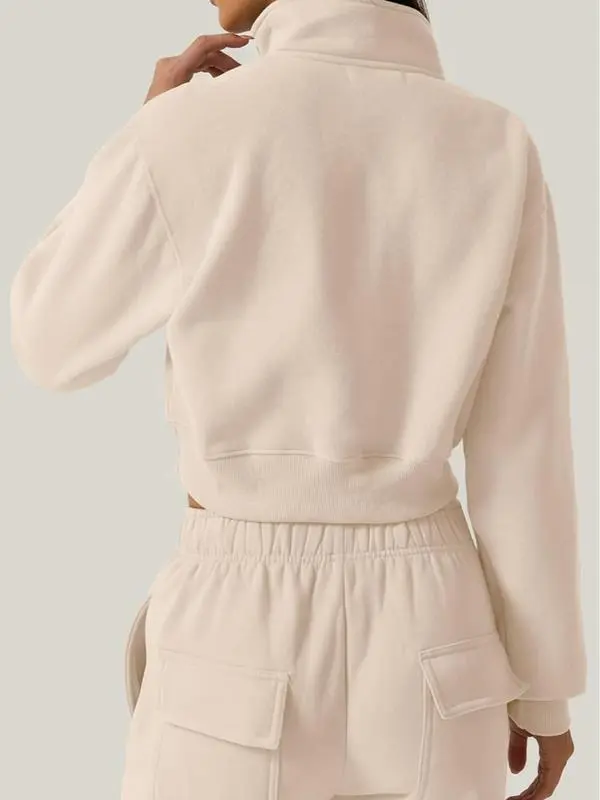 Women Half Zip Sports Top and Pants