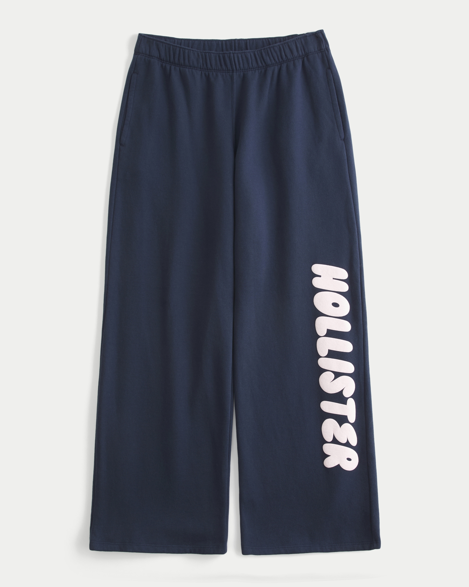 Logo Graphic Pink Camo Wide-Leg Sweatpants