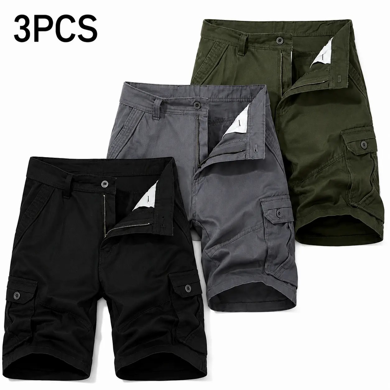 Summer Clearance🔥5-Pack Men's Summer Cargo Shorts – Loose Fit Multi-Pocket Shorts