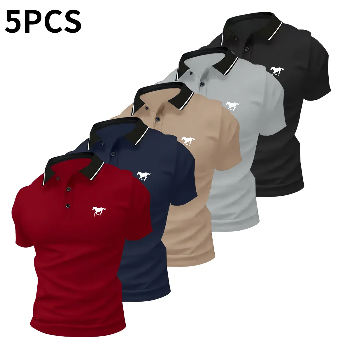 Men’s Casual Polo Shirt Set