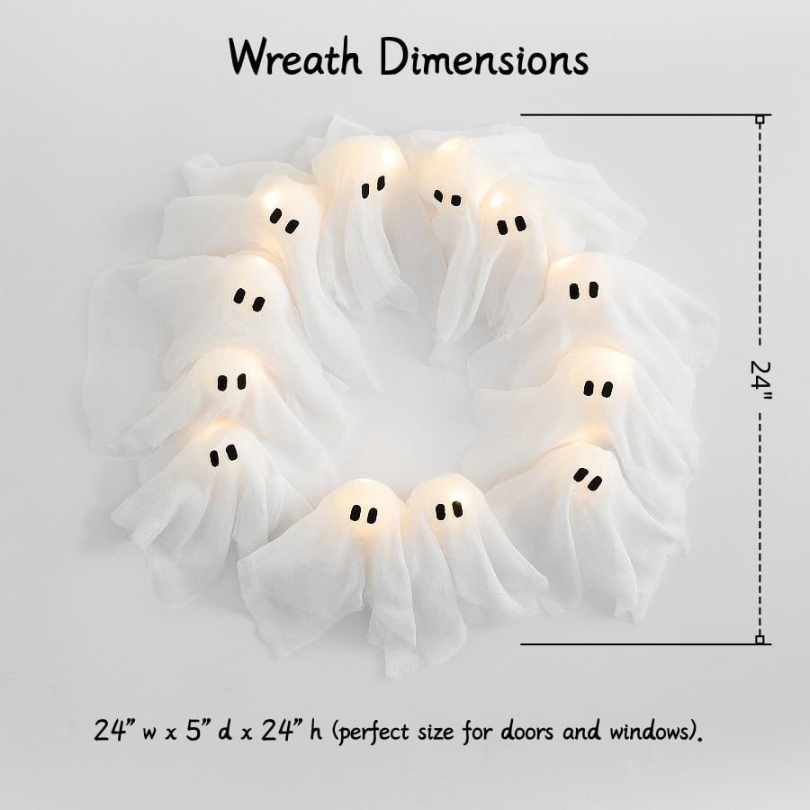 2026 Flaming Ghost Wreath