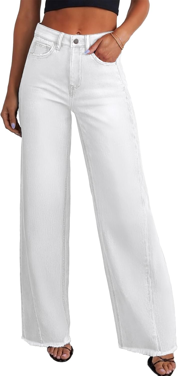 ⚡Women's High-Waisted Stretch Wide-Leg Jeans 🔥
